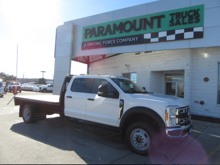 2023 Ford F-550 DIESEL CREW CAB 4X4 WITH 12 FT STEEL FLAT DECK