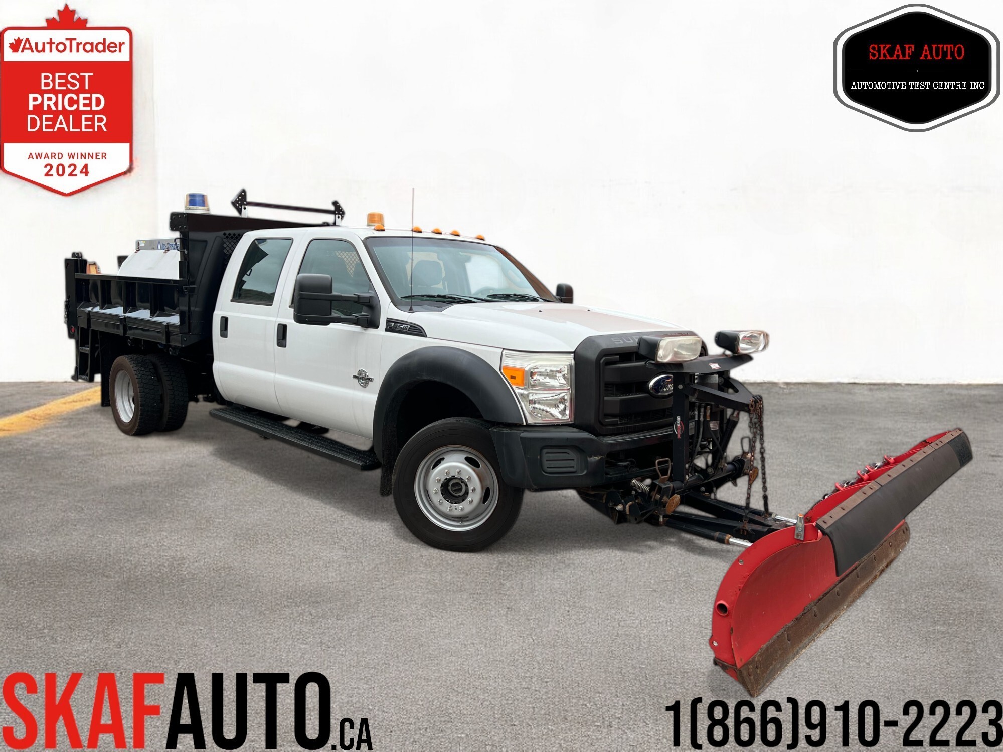 2011 Ford F-450 SUPER DUTY SNOW PLOW! DUMP BOX! 4X4! DIESEL! CREW CAB! 