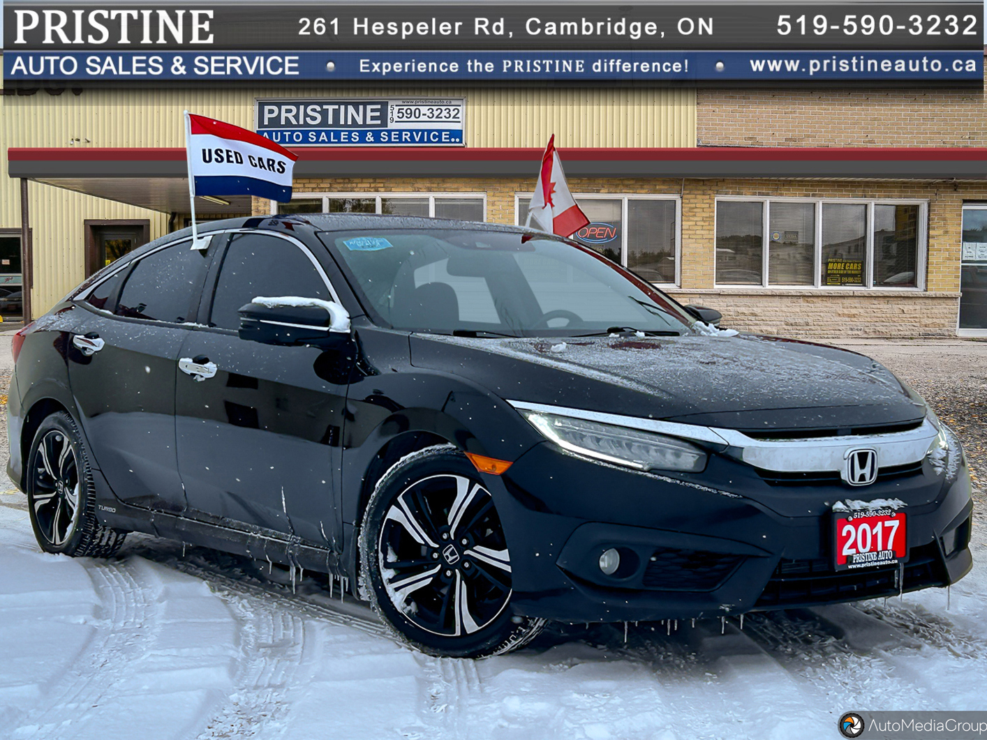 2017 Honda Civic Touring Navi. Emrg. Brkng. Rev. Cam. Rrm,. Strt. B