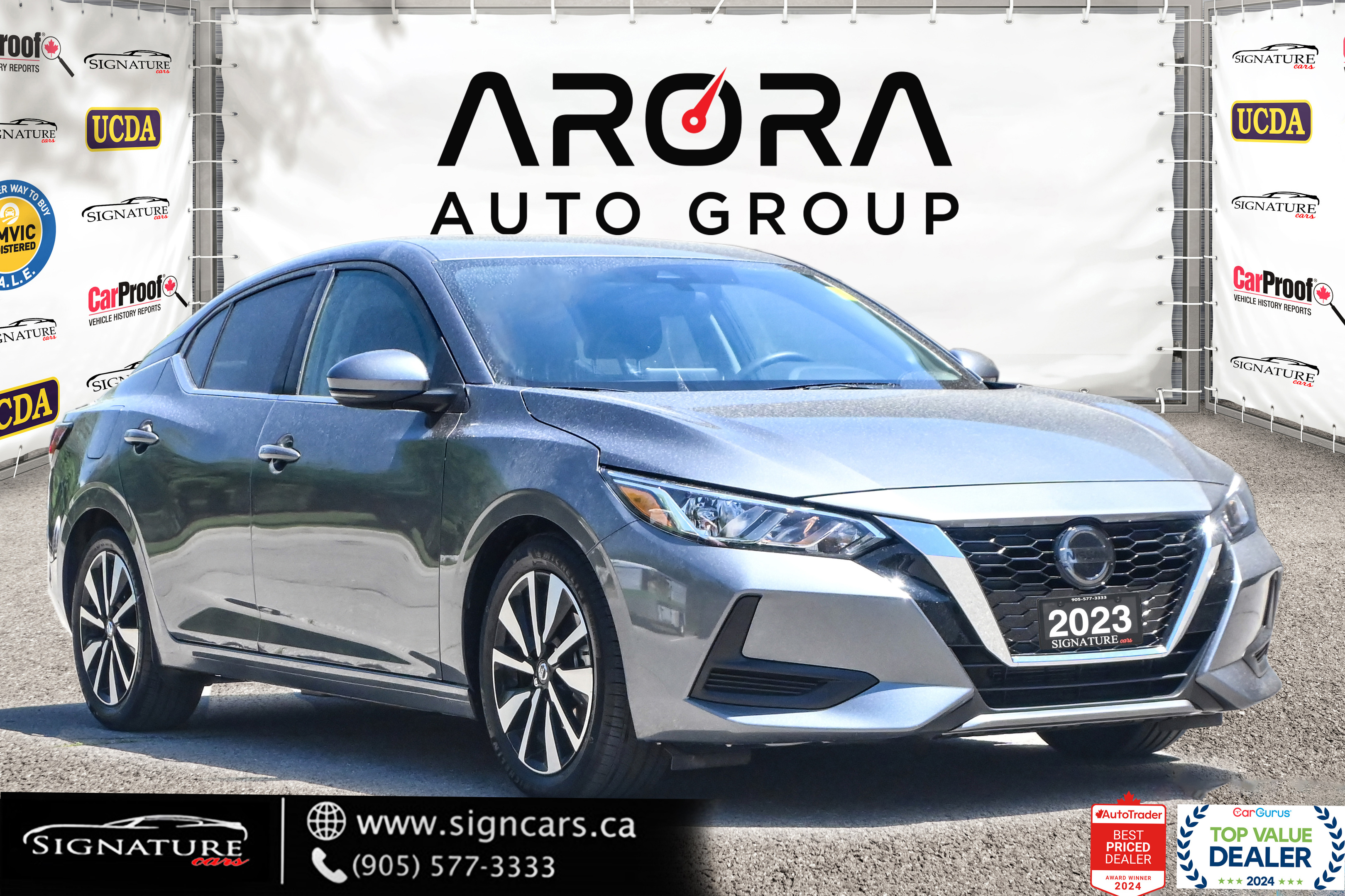 2023 Nissan Sentra SV / NO ACCIDENT /SUNROOF/REMOTESTART/CARPLAY/BSM
