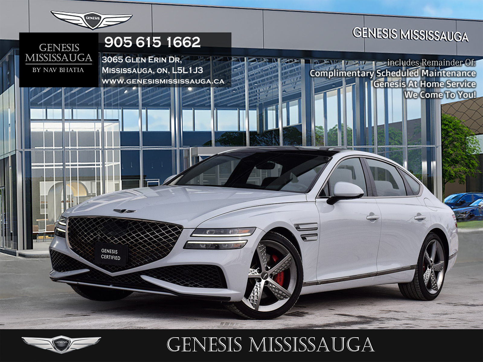 2023 Genesis G80 3.5T Sport Plus | LOW KM | RED INT | 1 OWNER