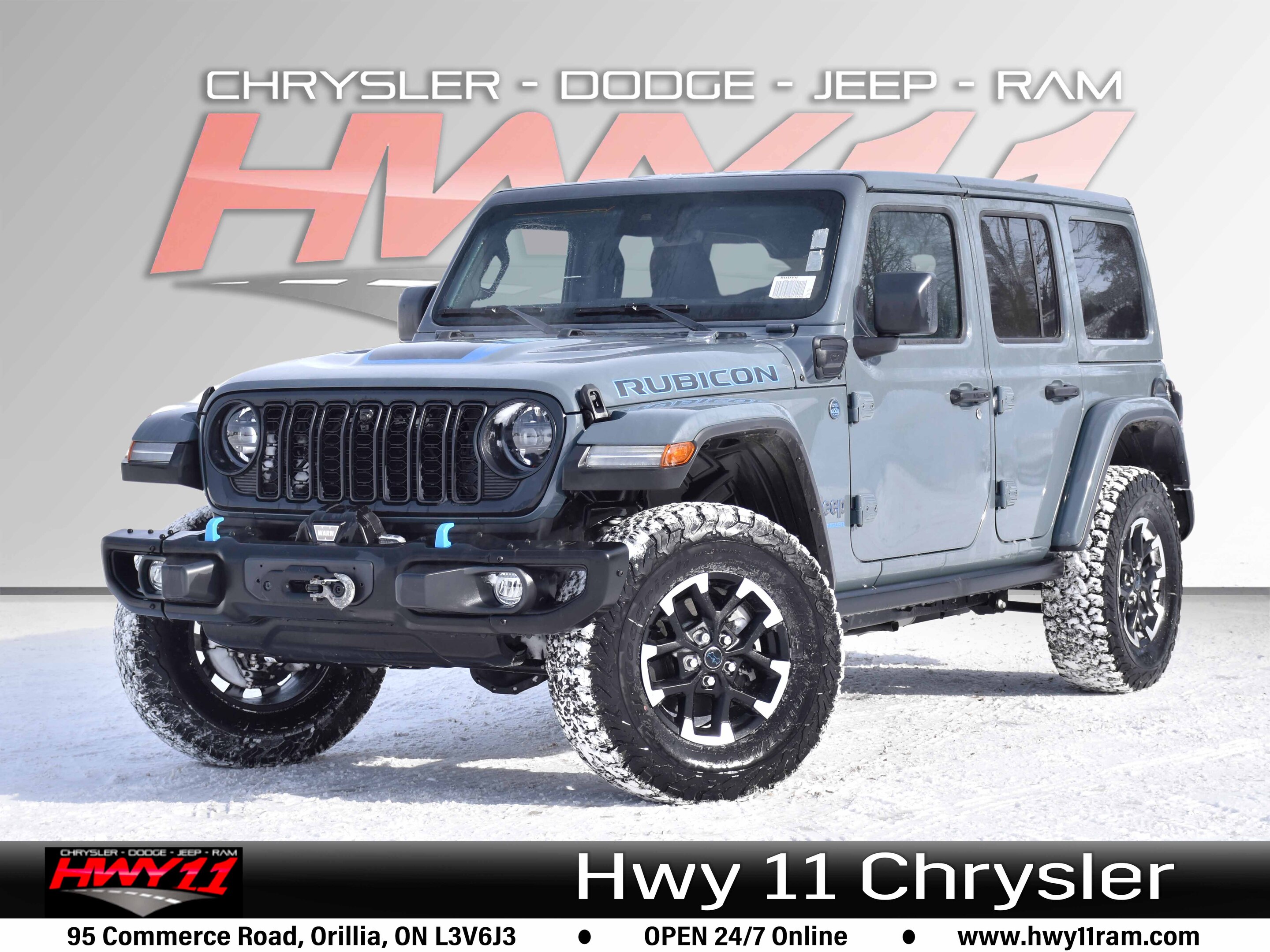 2024 Jeep Wrangler 4xe RUBICON X DUAL TOP | WARN WINCH / 