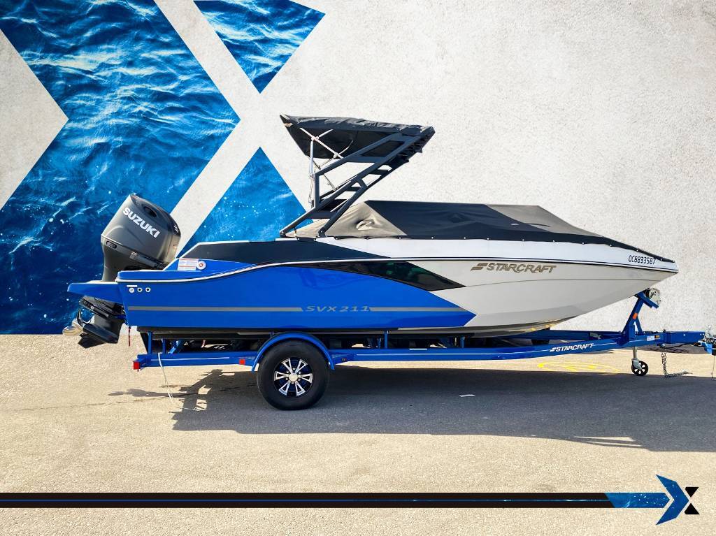 2023 Starcraft SVX 211 OB 140hp  deck boat bateau Ponté 0$/sem