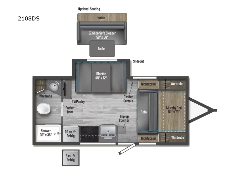 2025 Winnebago Micro Minnie 2108DS