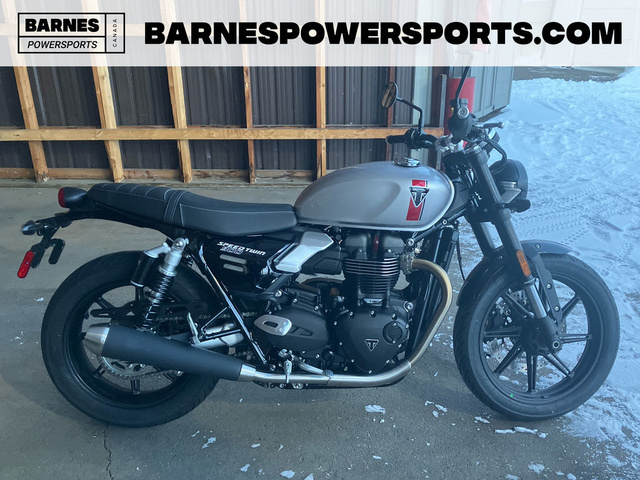 2025 Triumph Speed Twin 900 Aluminium SilverCarnival RedJet B