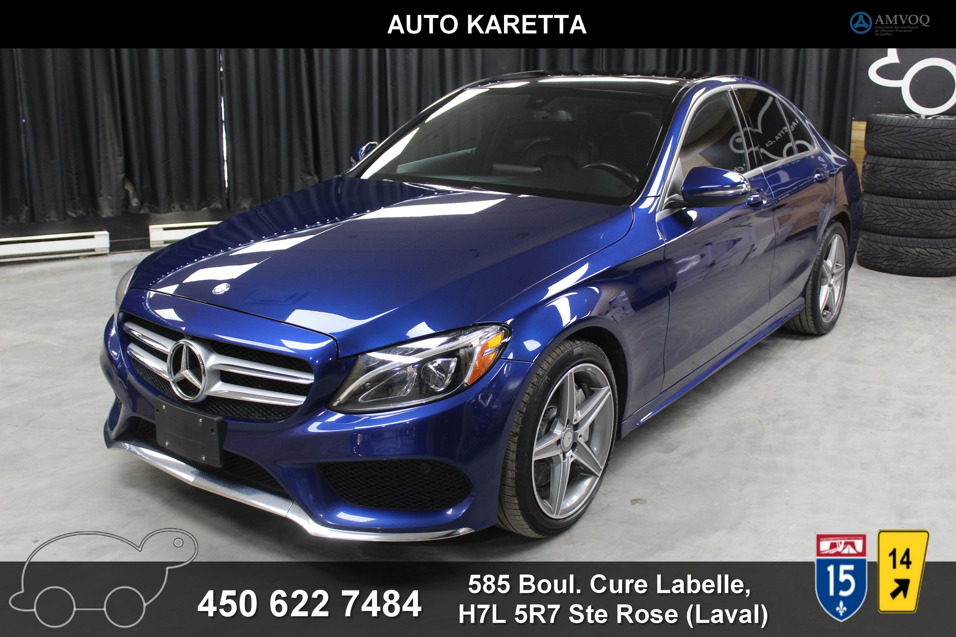 2017 Mercedes-Benz C-Class C300 4MATIC AMG SPORT PACK/NAVI/PANORAMIC/CAM/LED 