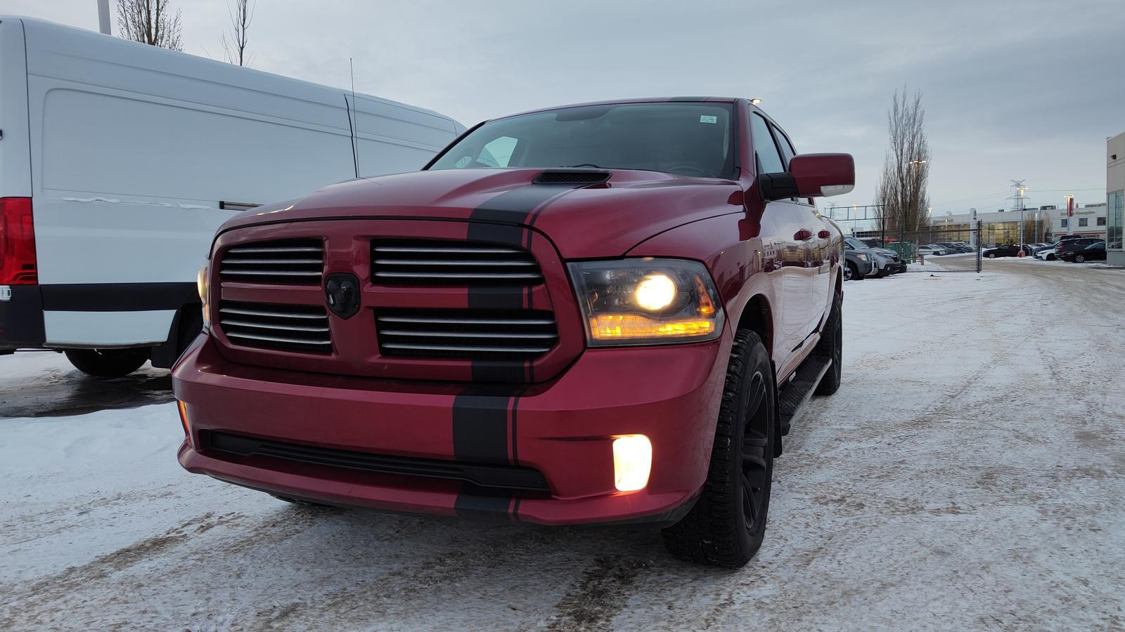 2015 Ram 1500 4x4 Crew Sport | HEATED+COOLED BUCKET LEATHER SEAT