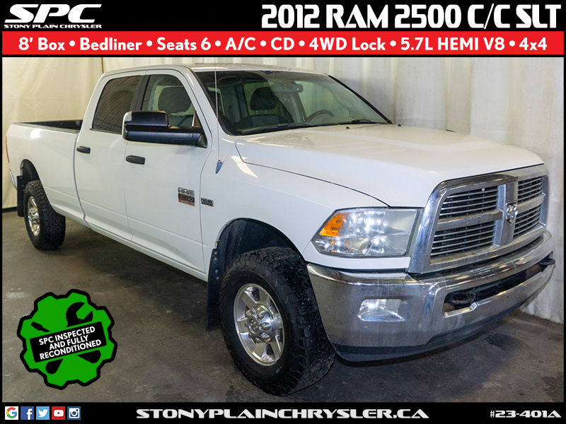2012 Ram 2500 4WD Crew Cab 8 Ft Box SLT