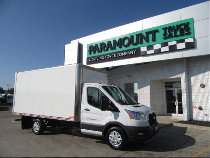 2023 Ford Transit Cargo Van GAS WITH 14 FT CUBE WITH ALUMINUM BOX