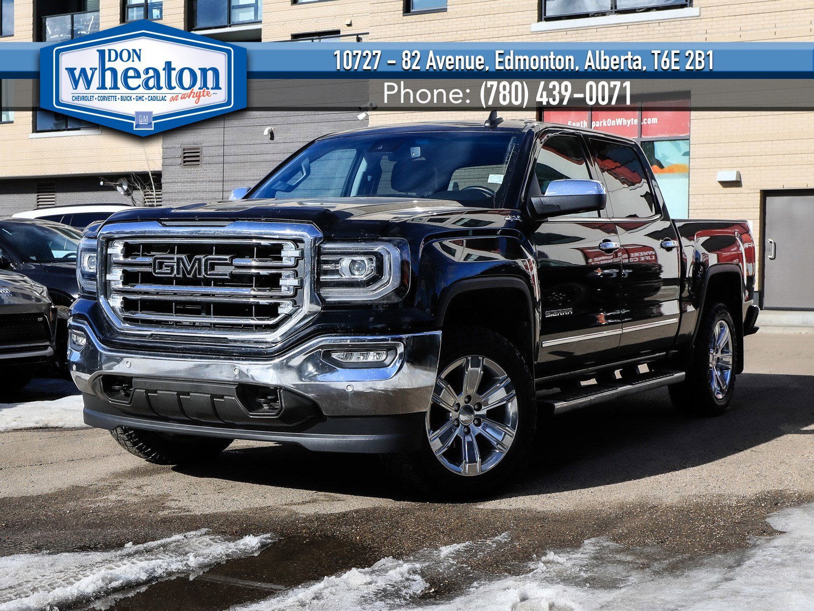 2017 GMC Sierra 1500 SLT Crew 4WD 6.2L Sunroof Heated Seats & Wheel