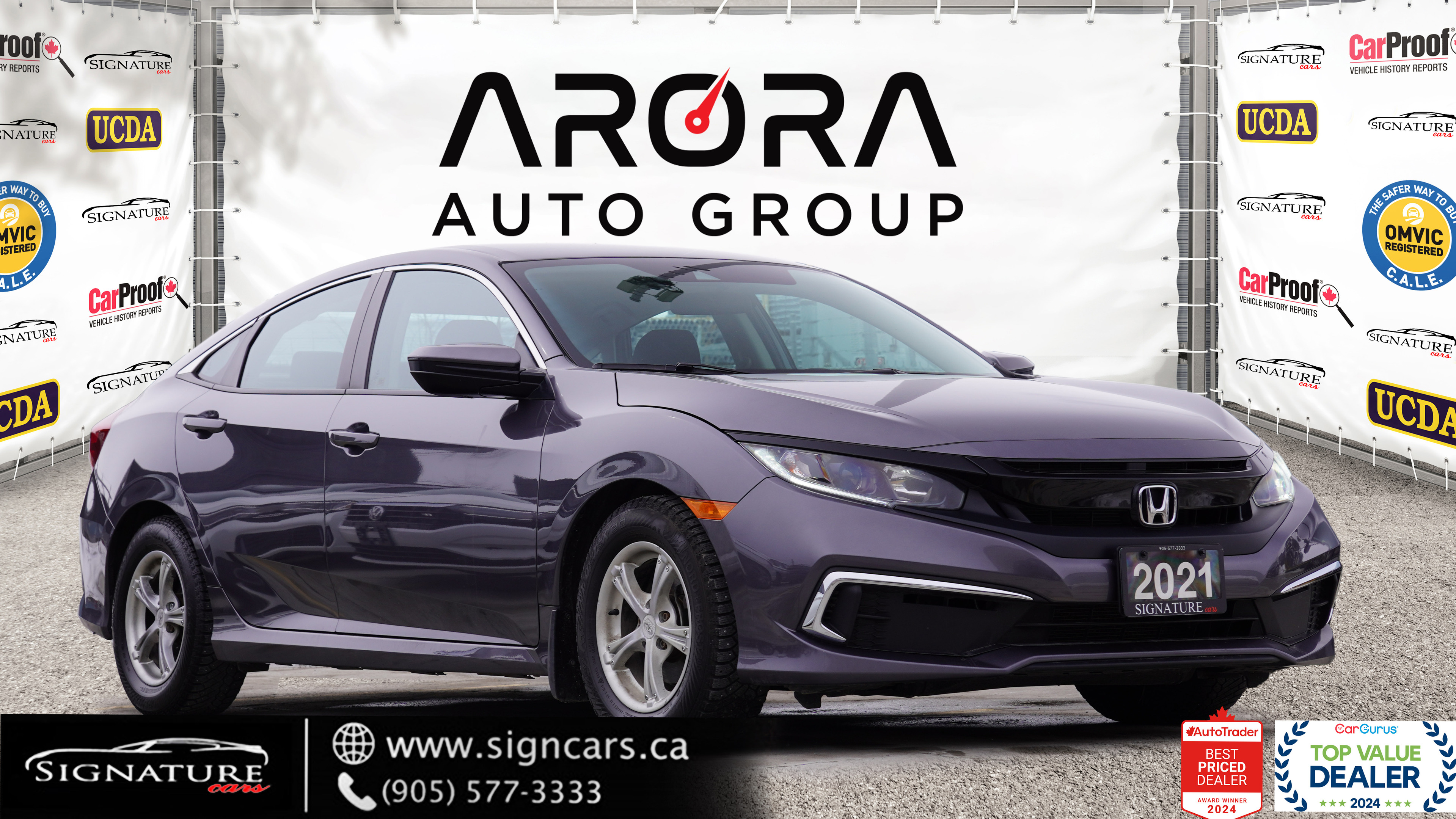 2021 Honda Civic LX / NO ACCIDENT / CARPLAY/ REAR CAMERA / ALLOYS