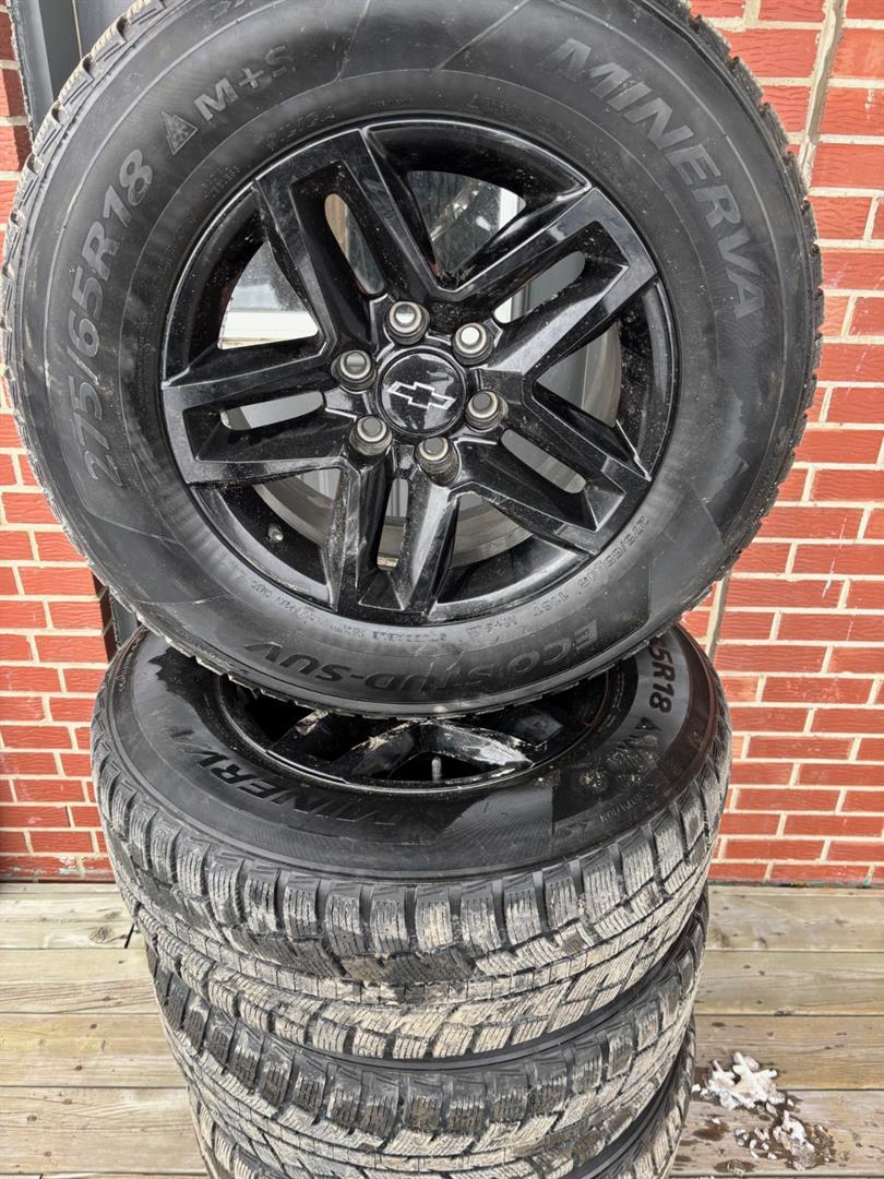 2020 Chevrolet Silverado 1500 275-65-18 MINERVA MAGS 18P ENTRE 8 ET 9/32 USURE