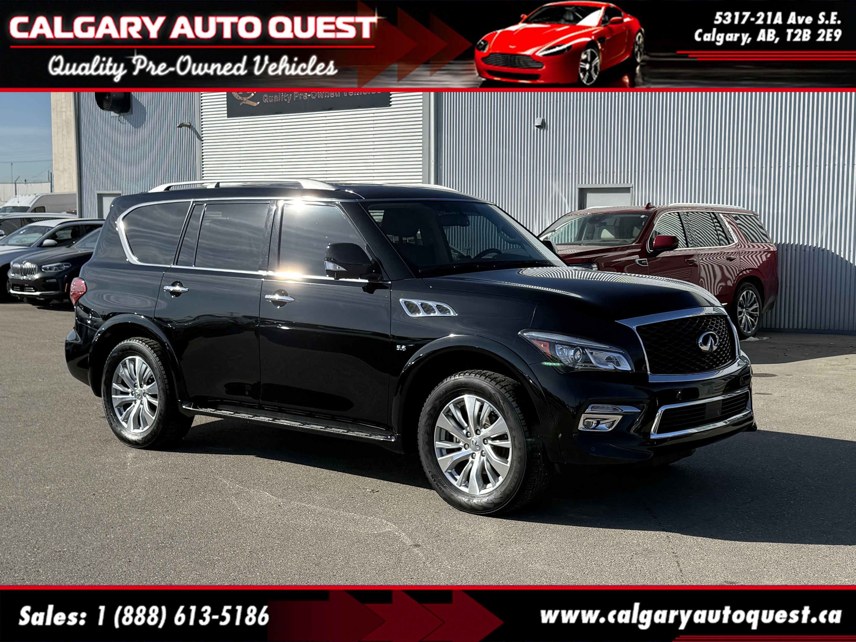 2017 Infiniti QX80 4WD 4dr NAVI/B.CAM/3RD ROW/LEATHER/SUNROOF