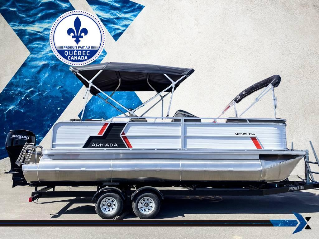 2024 Armada Enterprises Ponton 3 quilles Saphir S-208 Moteur 90 HP Suzu... 
