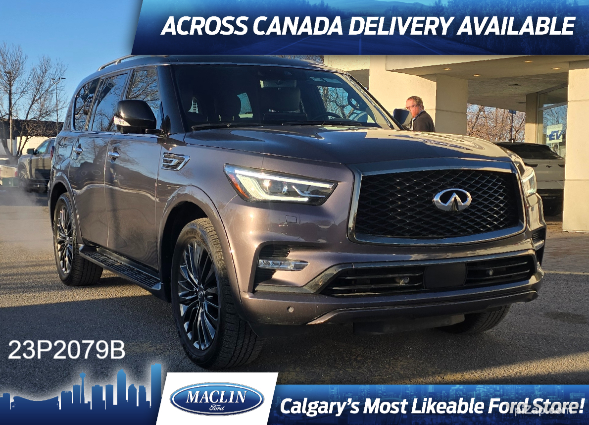 2022 Infiniti QX80 PRO-ACTIV | HTD/CLD LEATHER | DUAL DVD | MOONROOF