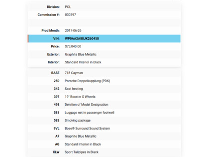 used 2018 Porsche 718 Cayman car, priced at $56,900