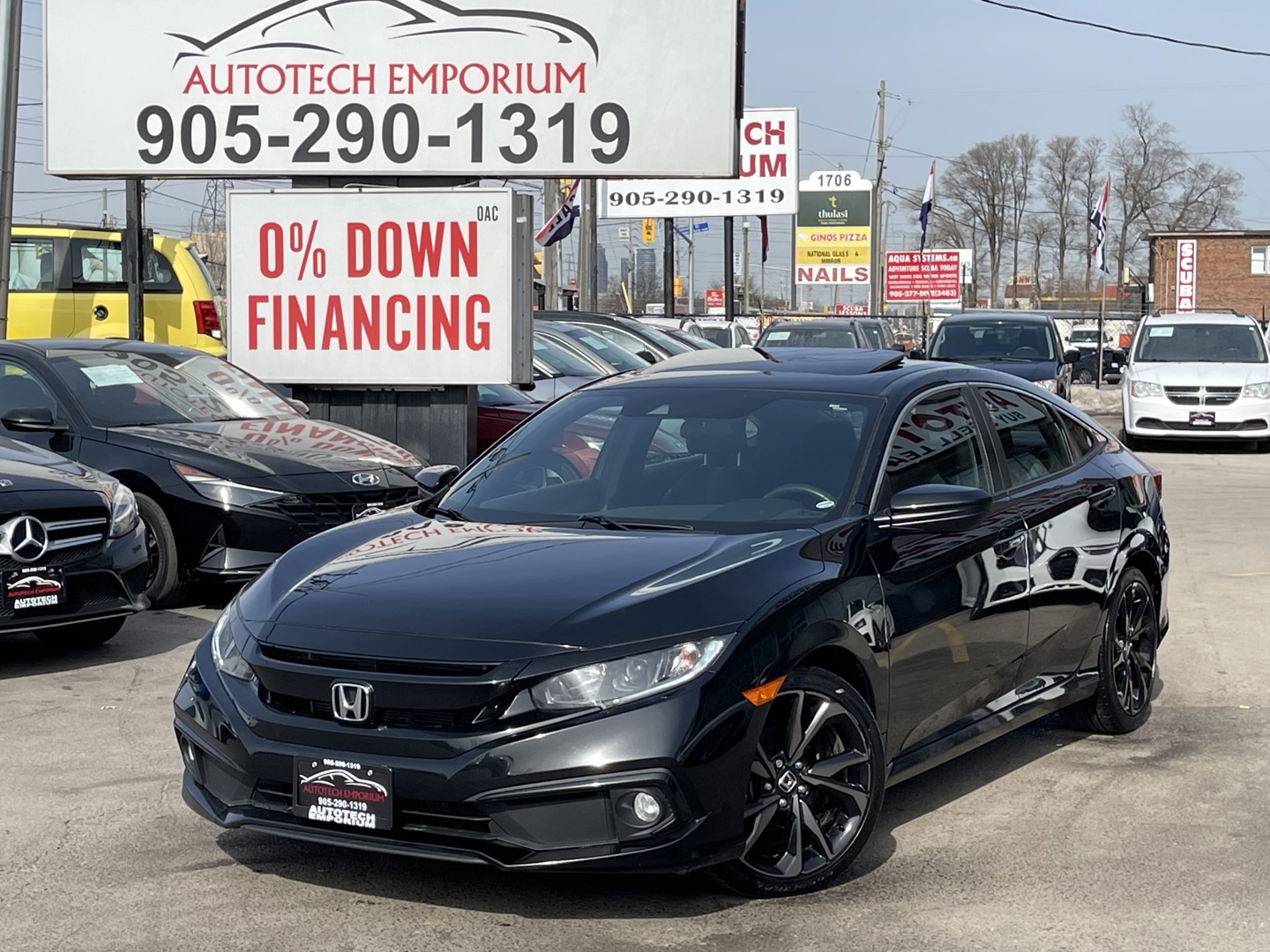 2021 Honda Civic Sport / Sunroof / Psh Start / Blind Spot Cam