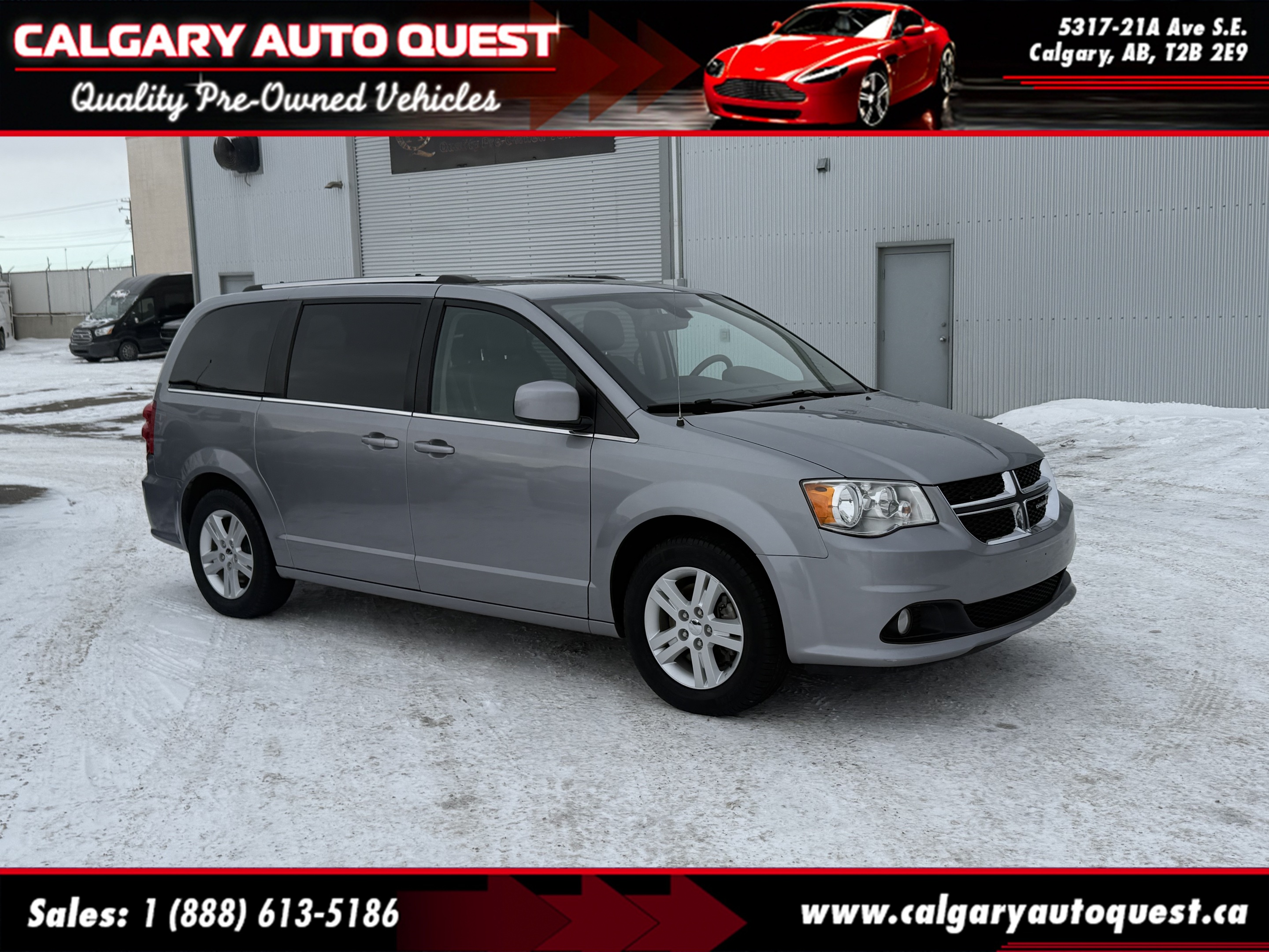 2019 Dodge Grand Caravan Crew Plus NAVI/BCAM/LEATHER/STOW N GO/HAIL SPECIAL