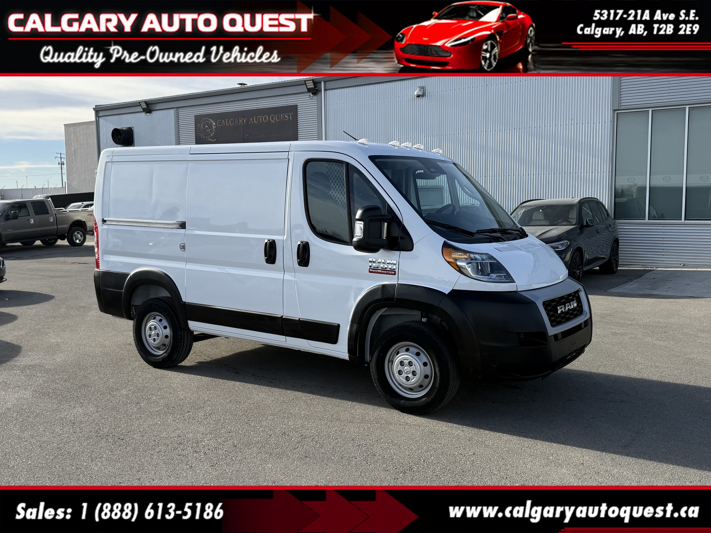 2022 Ram ProMaster Cargo Van 1500 Low Roof 118  WB HAIL SPECIAL//B.CAM