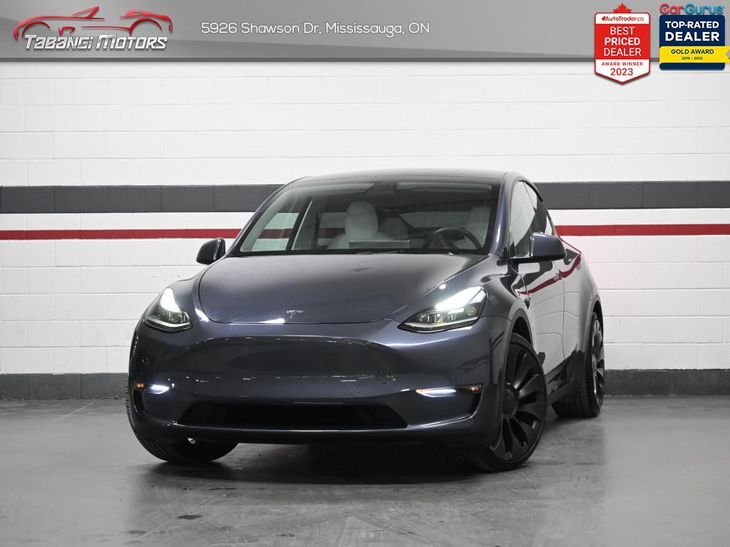 2022 Tesla Model Y Performance   No Accident White Leather Dual Motor
