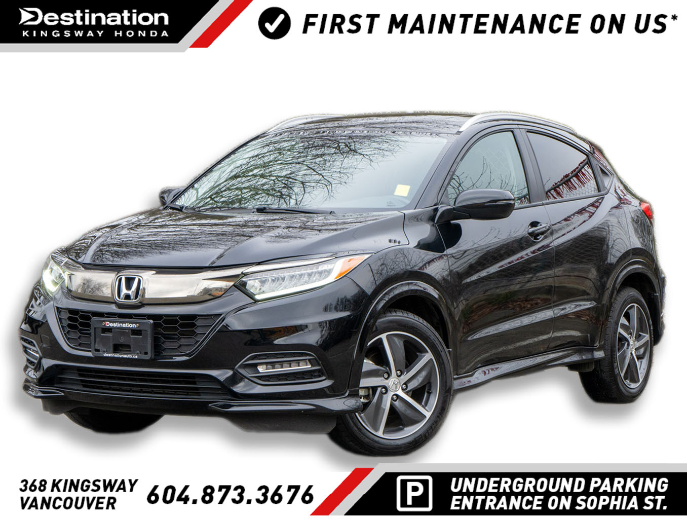 2022 Honda HR-V Touring AWD CVT/LEATHER/NAVI/CERTIFIED