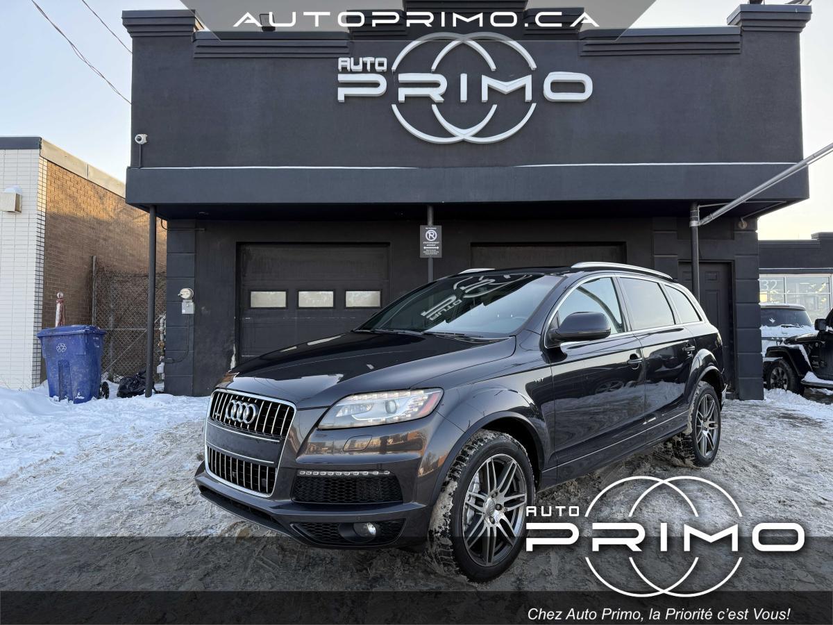 2013 Audi Q7 3.0T AWD 7Pass Cuir Toit Pano GPS Cam Recul Hitch