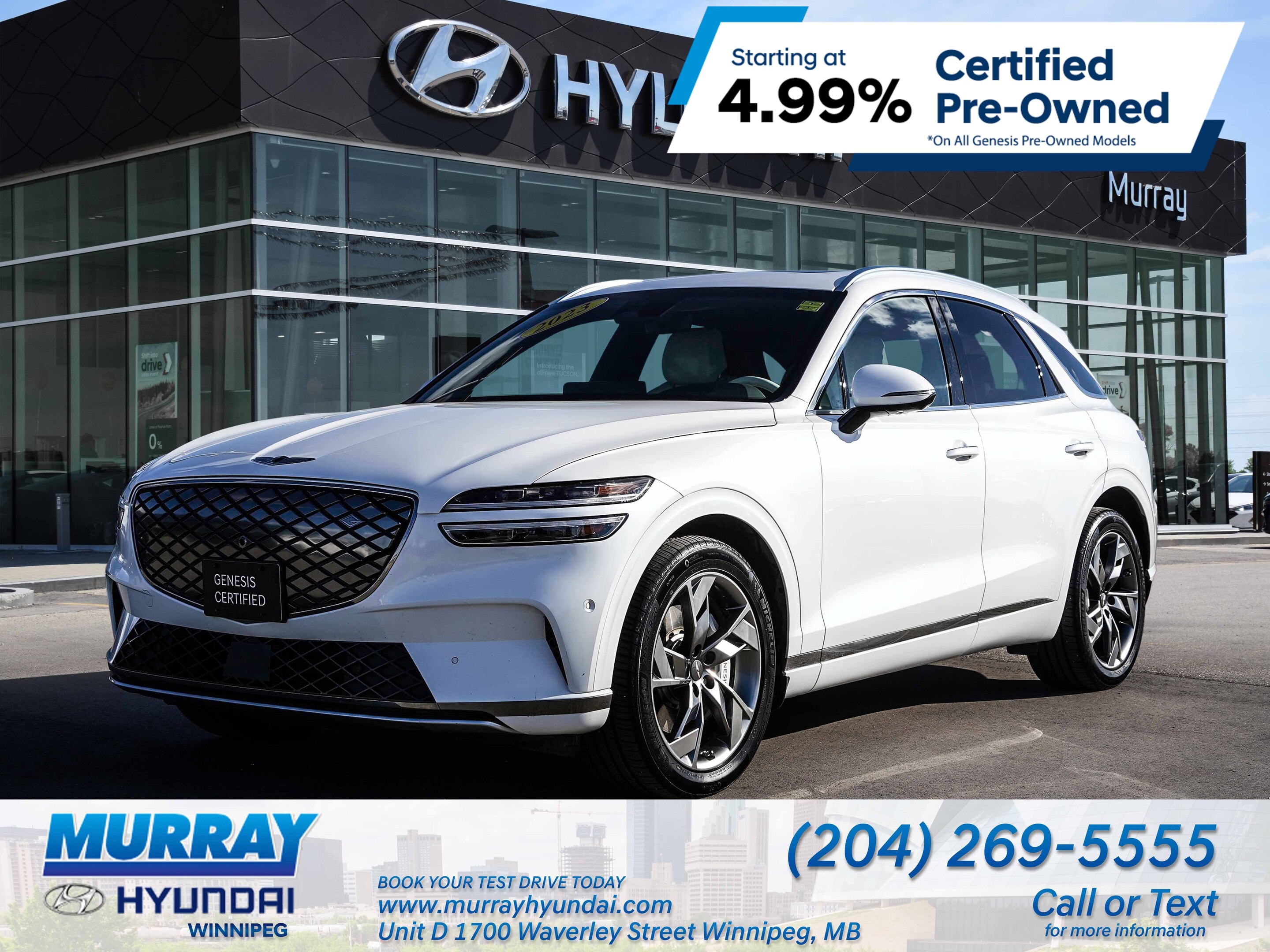 2023 Genesis Electrified GV70 Prestige AWD with Heated Steering Wheel and Seats