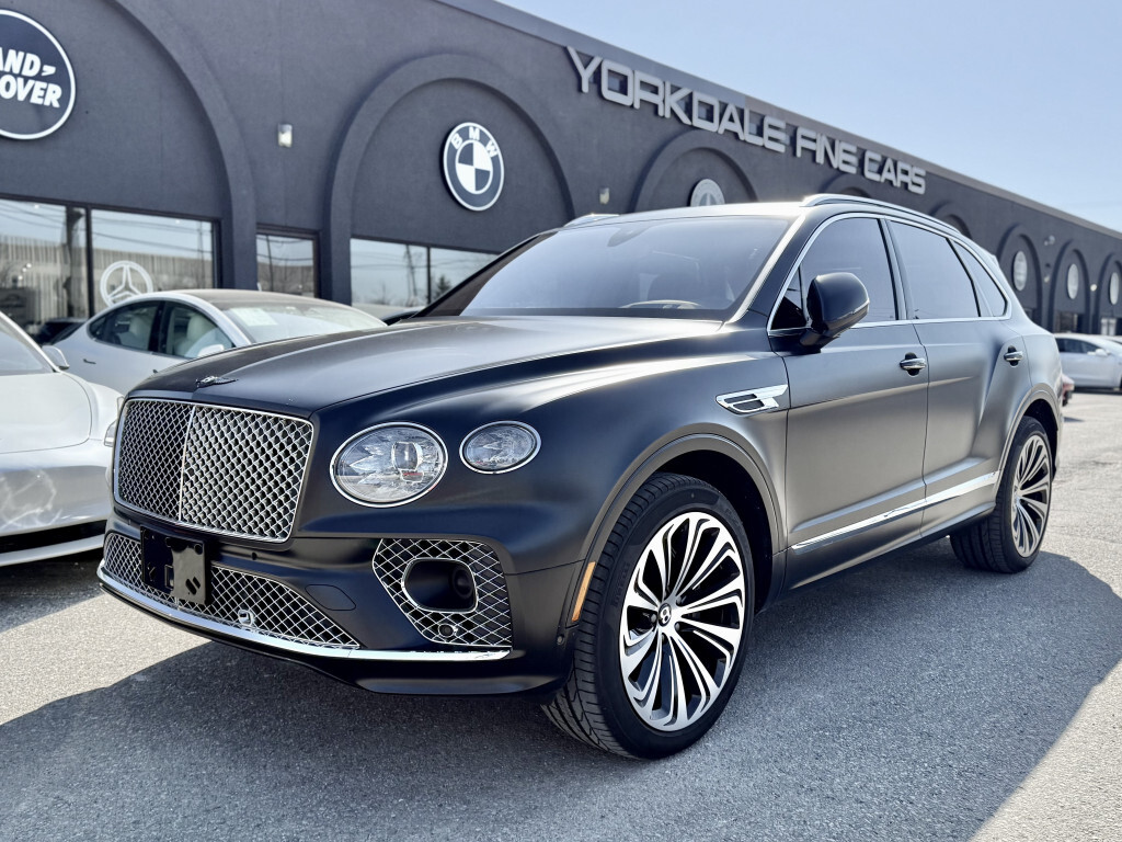 2021 Bentley Bentayga First Edition / V8 / Satin PPF / Hotspur Red Int /