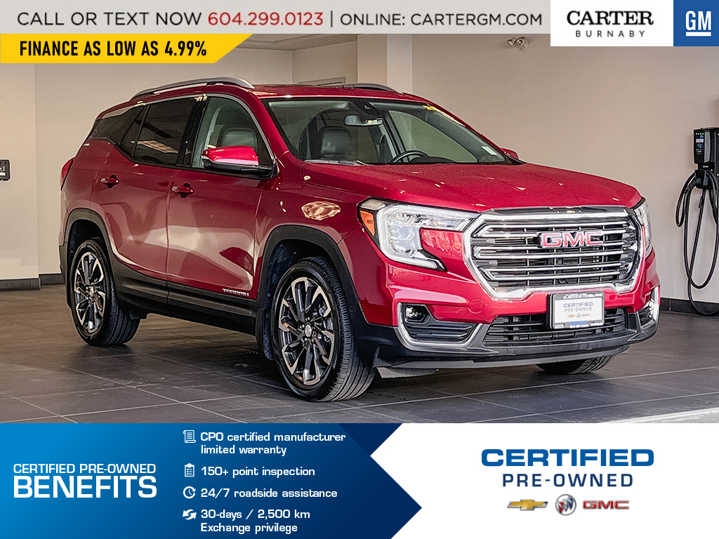 2022 GMC Terrain SLT AWD | Alum Wheels/Sunroof/Adpt Cruise