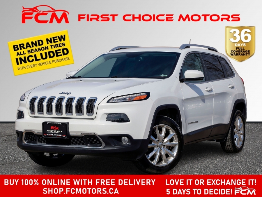 2017 Jeep Cherokee LIMITED ~AUTOMATIC, FULLY CERTIFIED WITH WARRANTY!