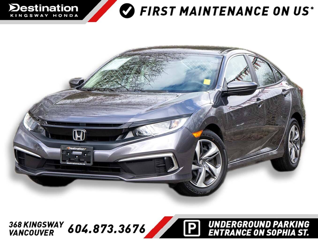 2021 Honda Civic LX/LOCAL/NO ACCIDENT/DEALER SERVICED!
