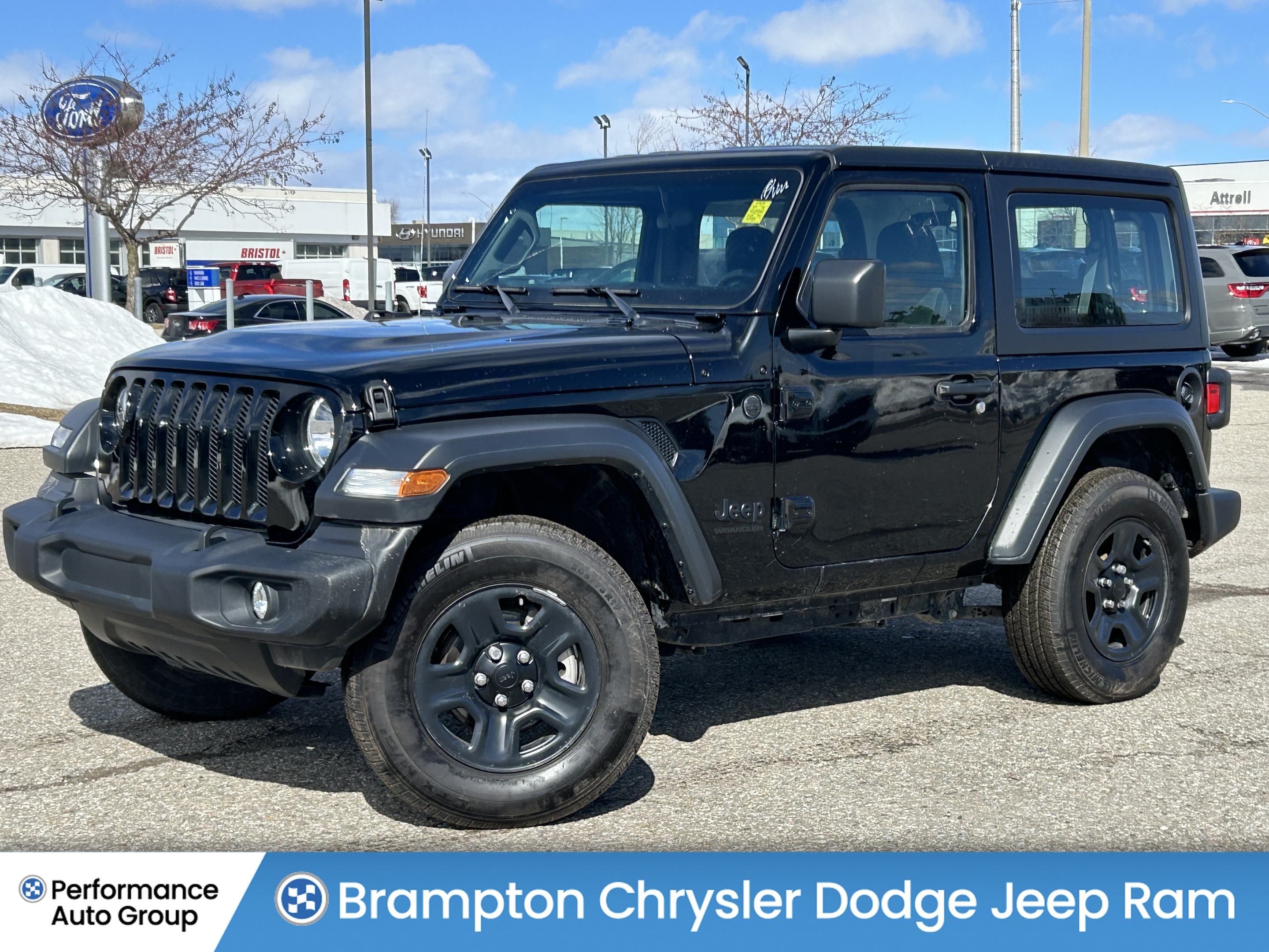 2023 Jeep Wrangler Sport 2 Door 4x4*Heated Seats/Wheel*Just 23658 KM*