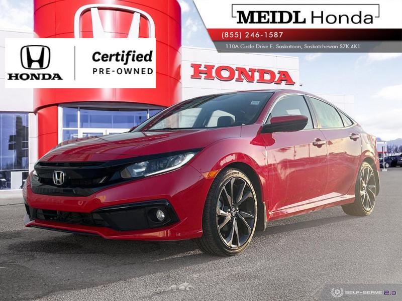2020 Honda Civic Sedan Sport  - Certified - Low Km - Accident Free !!