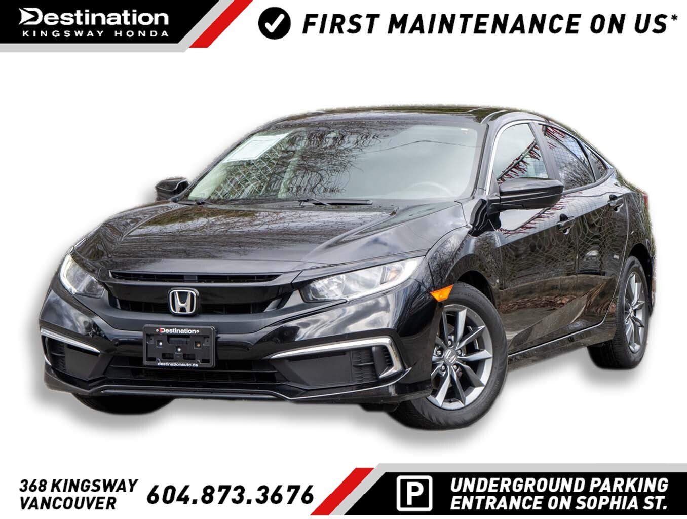 2021 Honda Civic EX/SUNROOF/HONDA SERVICED