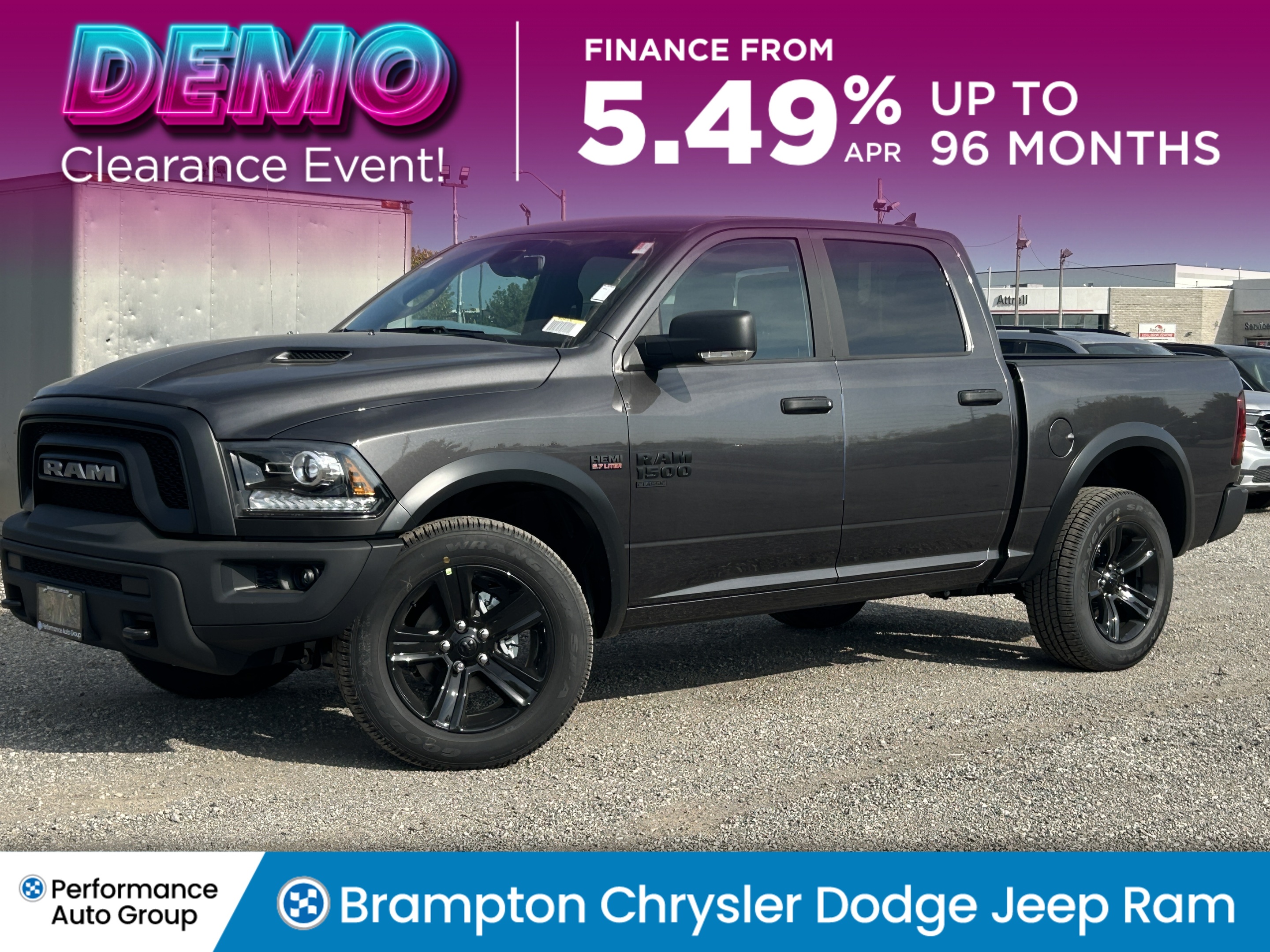 2024 Ram 1500 Classic Warlock 4x4 Crew Cab*DEMO UNIT*LOW KMs*