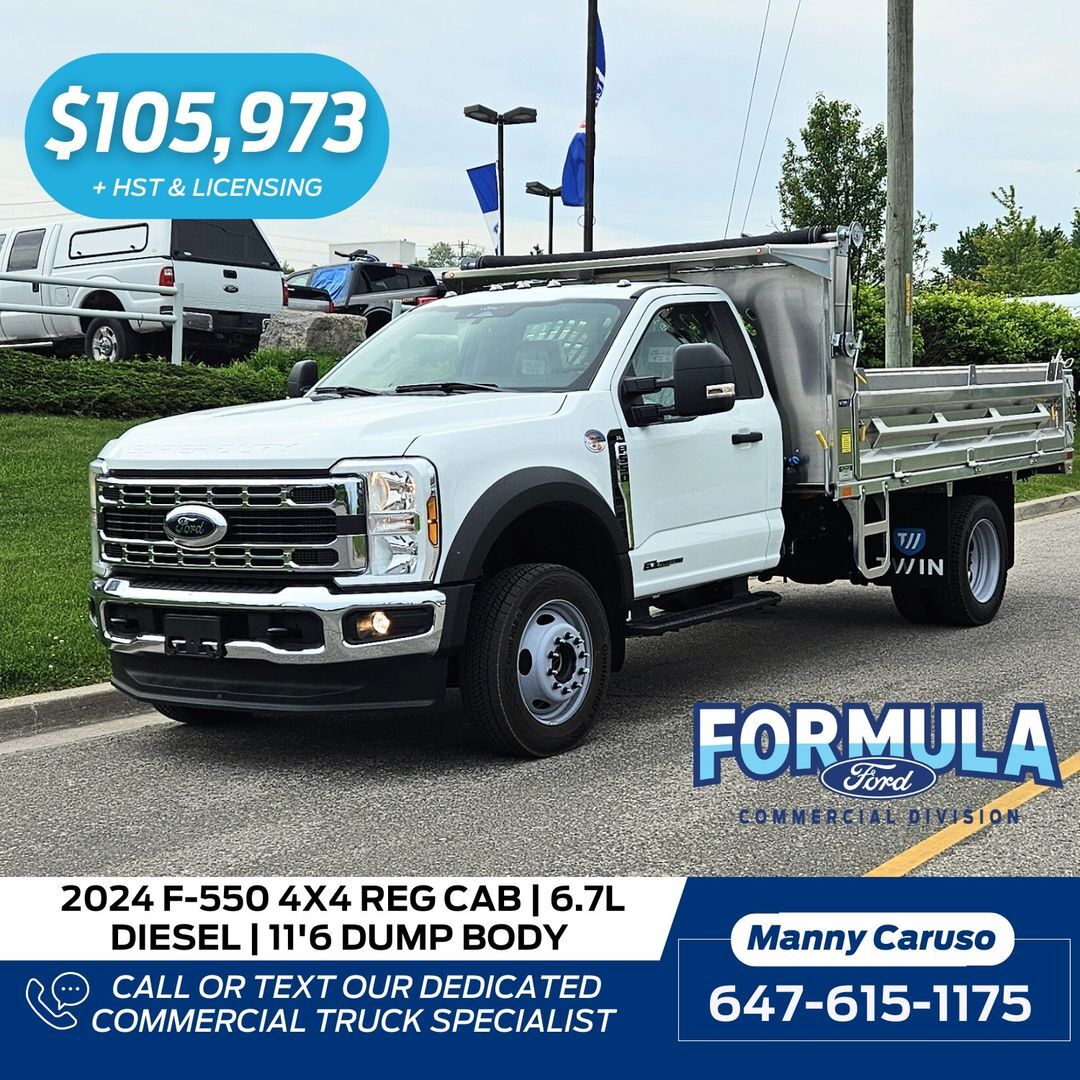 2024 Ford F-550 4X4 REG CAB - 116 Dump Body