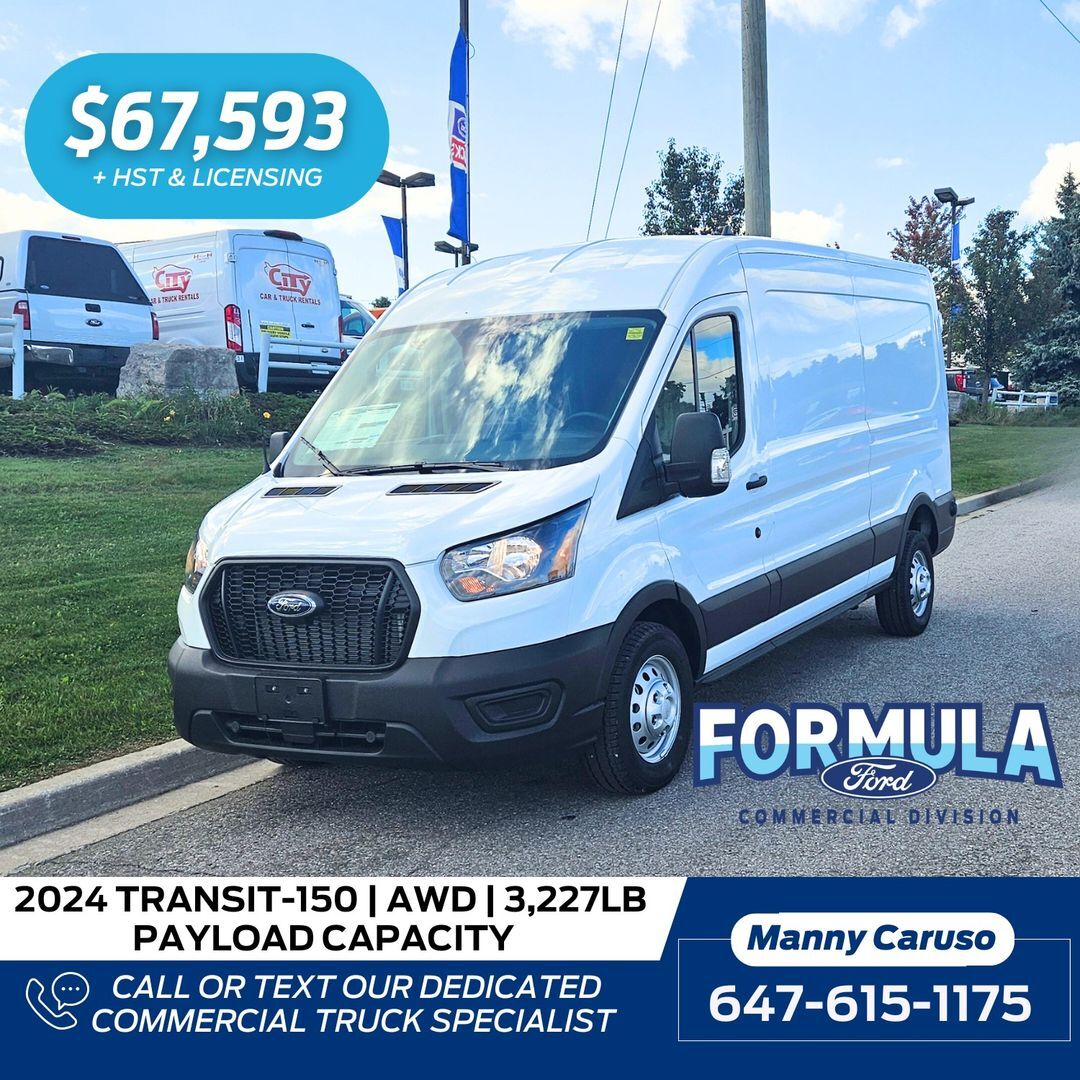 2024 Ford Transit Cargo Van - AWD   3,227LB Payload Capacity