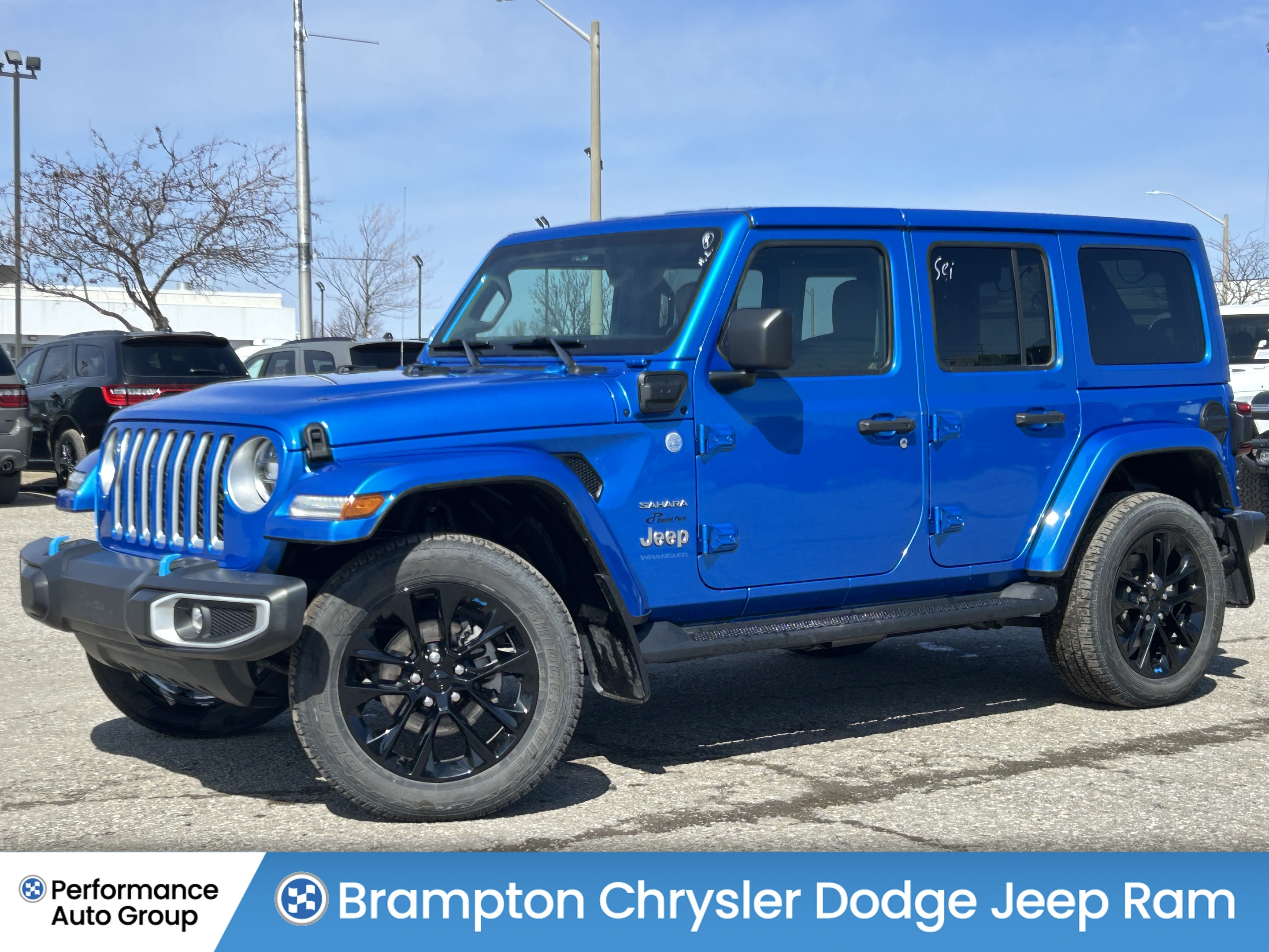 2023 Jeep Wrangler 4xe Sahara 4 Door 4x4*Dual Top*Heated Seats/Wheel*Nav