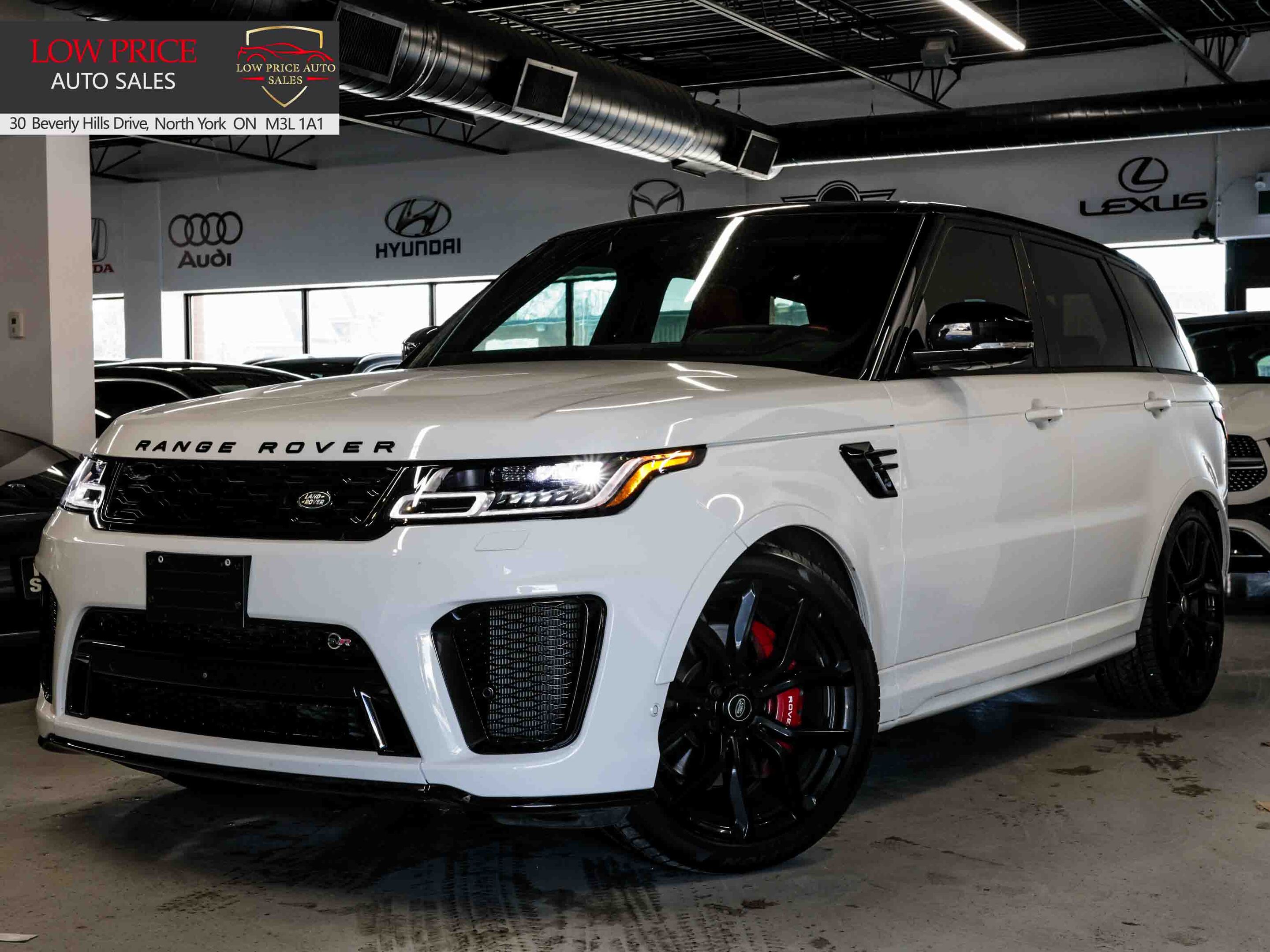 2020 Land Rover Range Rover Sport SVR*AWD*CARPLAY*575HP*RED-SEATS*BUCKET-SEATS*MORE