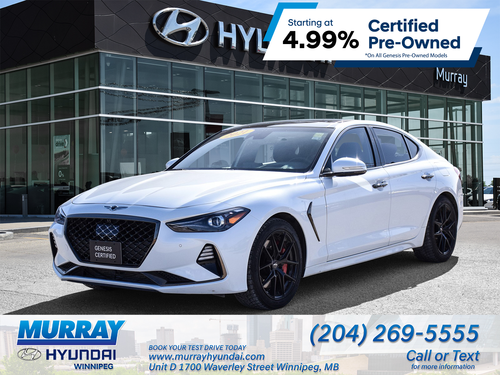 2021 Genesis G70 3.3T Sport | One Owner | Low Kms