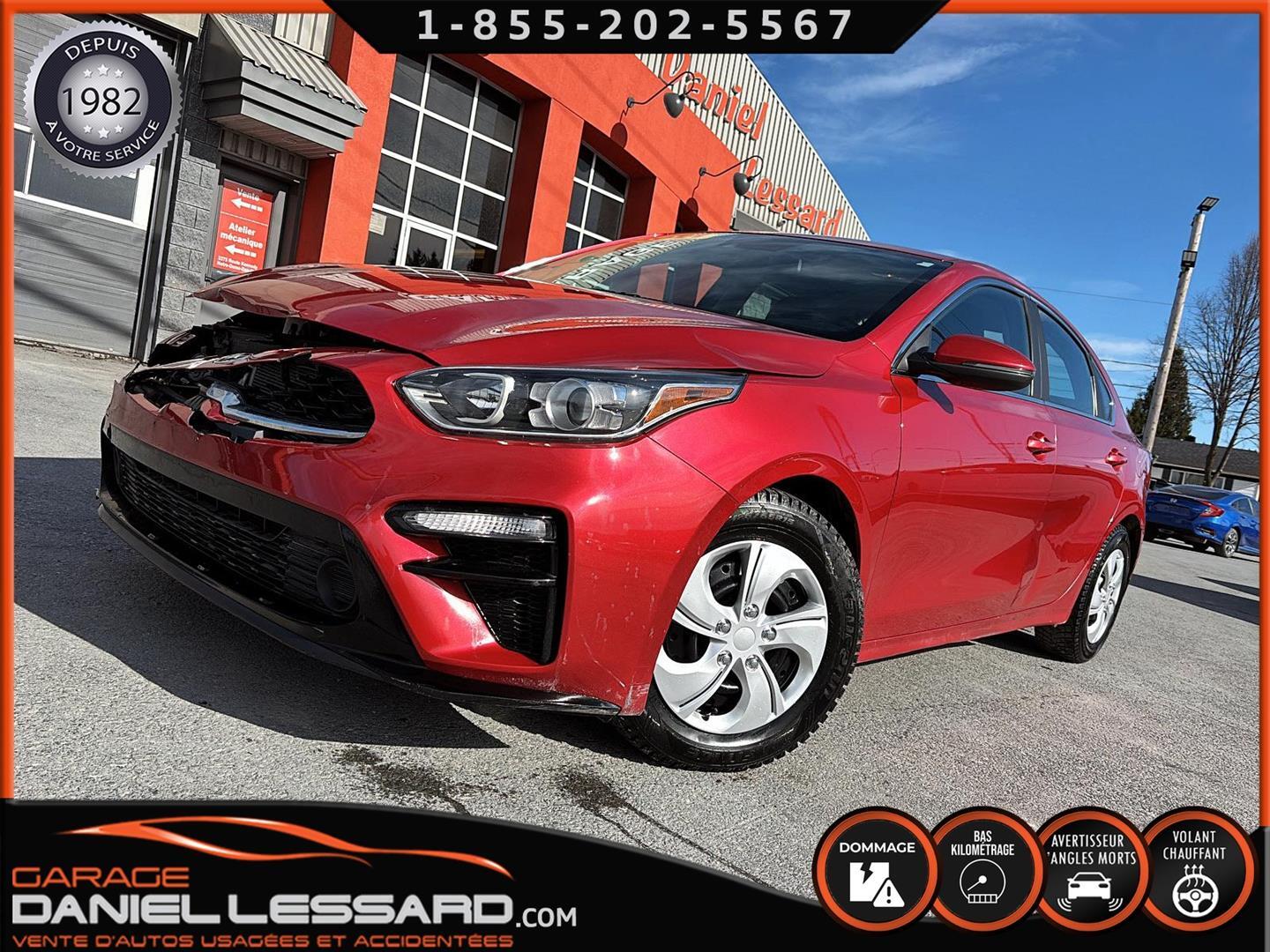 2021 Kia Forte EX 2.0 L, BANCS VOLANT CHAUFFANT, BAS KM, BLINDSPO