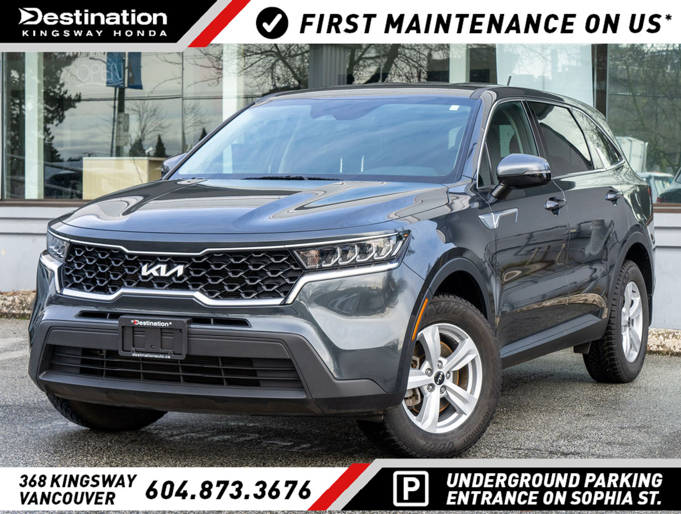 2022 Kia Sorento LX+/AWD/2.5 L/LOCAL/7 PASSENGER