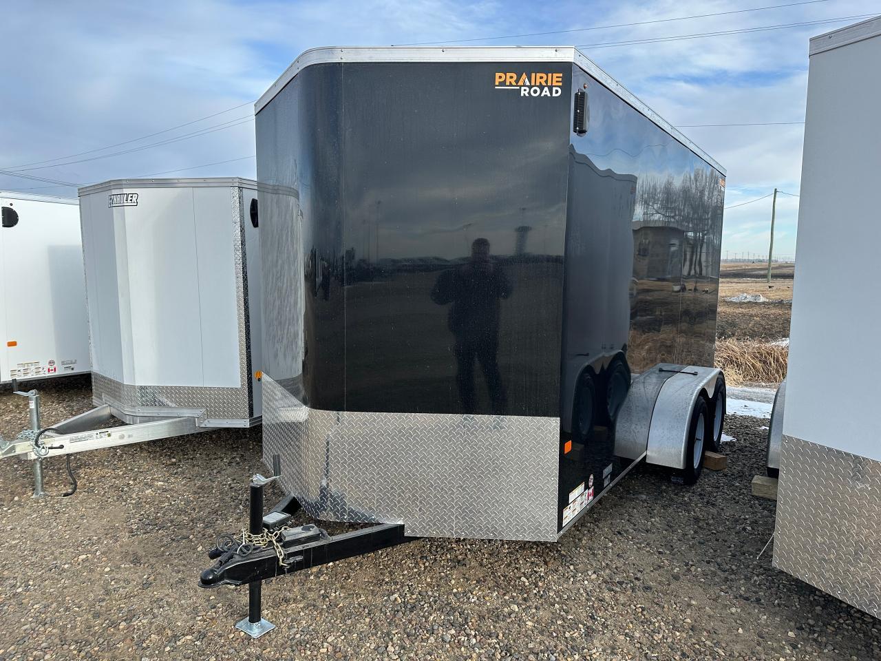 2025 Prairie Road Trailer 7 x 14' Prairie Road Ramp Door