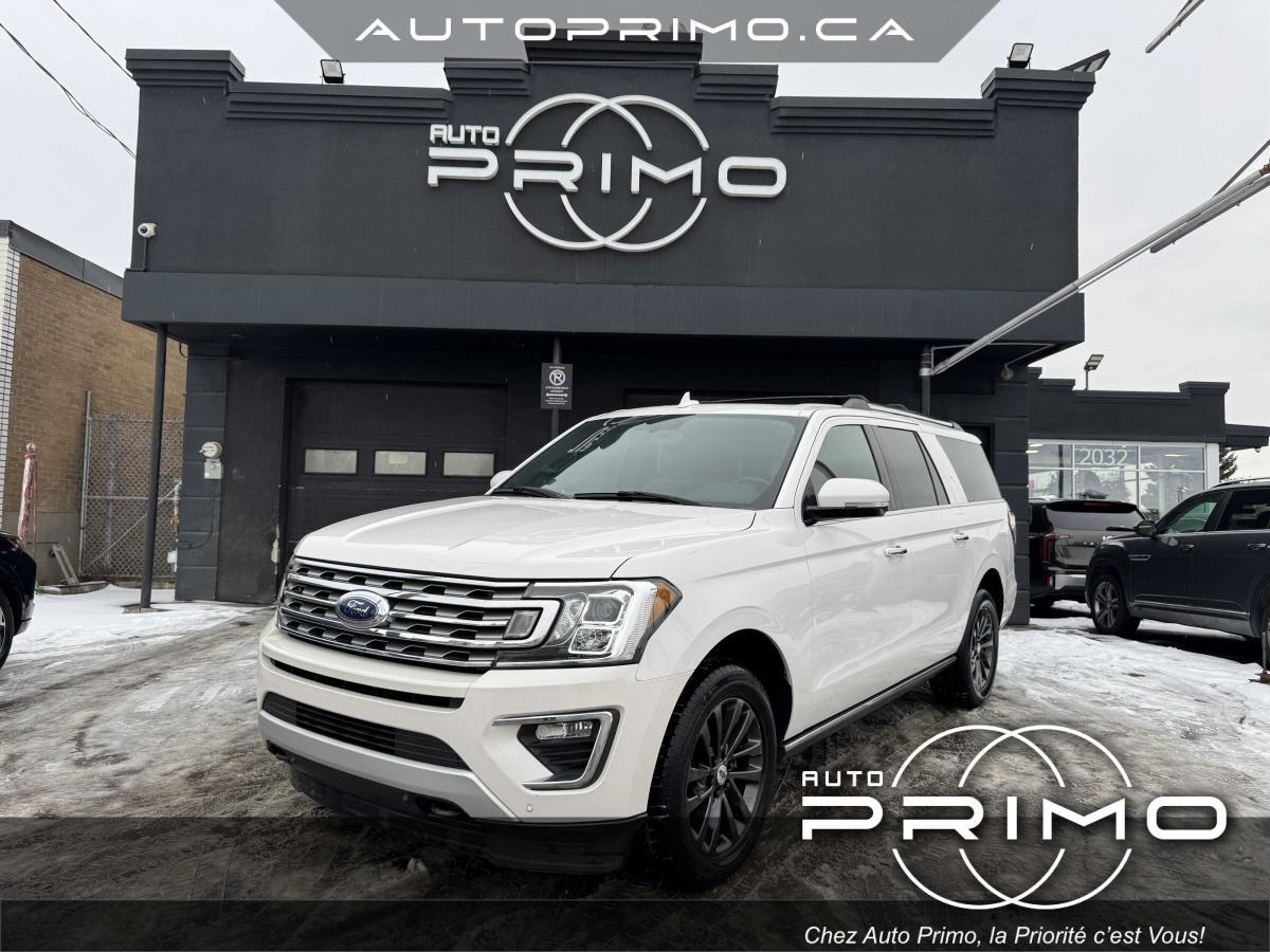 2019 Ford Expedition Limited Max Cuir Toit Pano GPS Carplay BT Cam Mags