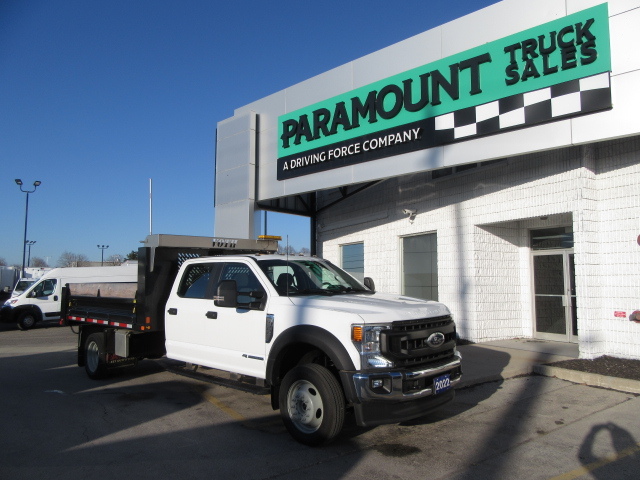2022 Ford F-550 DIESEL CREW CAB 4X4 WITH 12 FT STEEL DUMP BOX