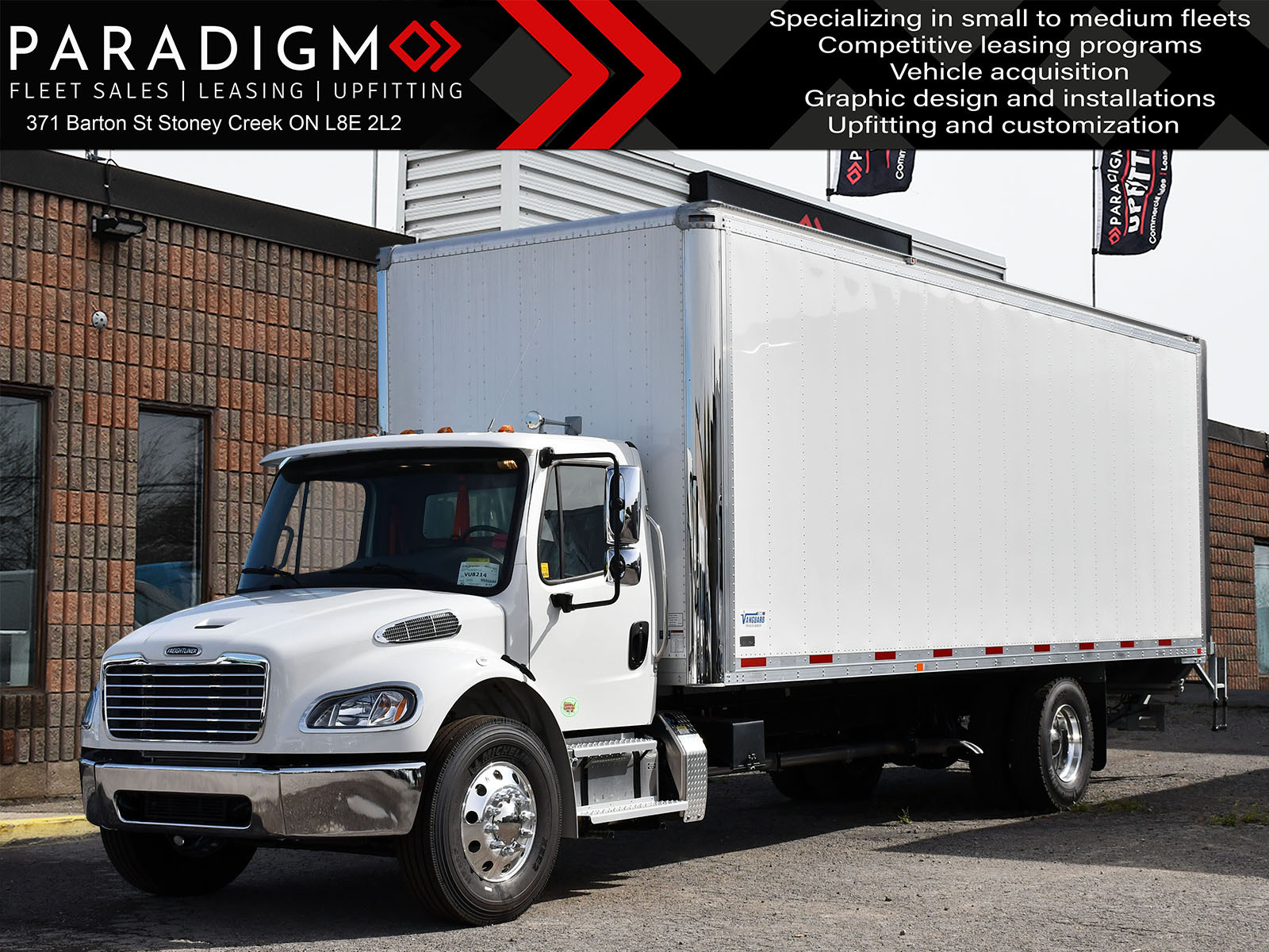 2025 Freightliner M2 26ft Air Ride, Hydraulic Breaks For Rent