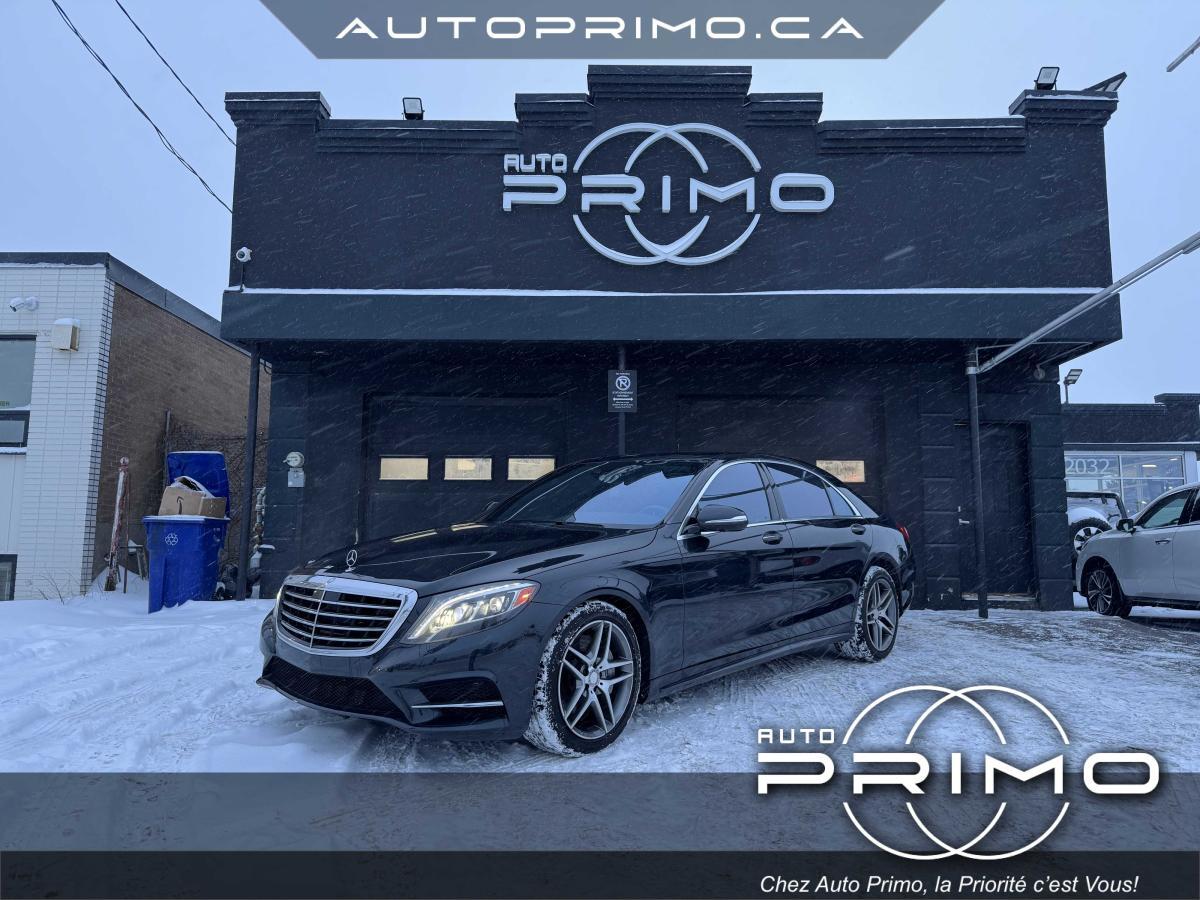 2015 Mercedes-Benz S-Class S 550 V8 4.6L LWB 4MATIC Cuir Brun Toit Pano Nav