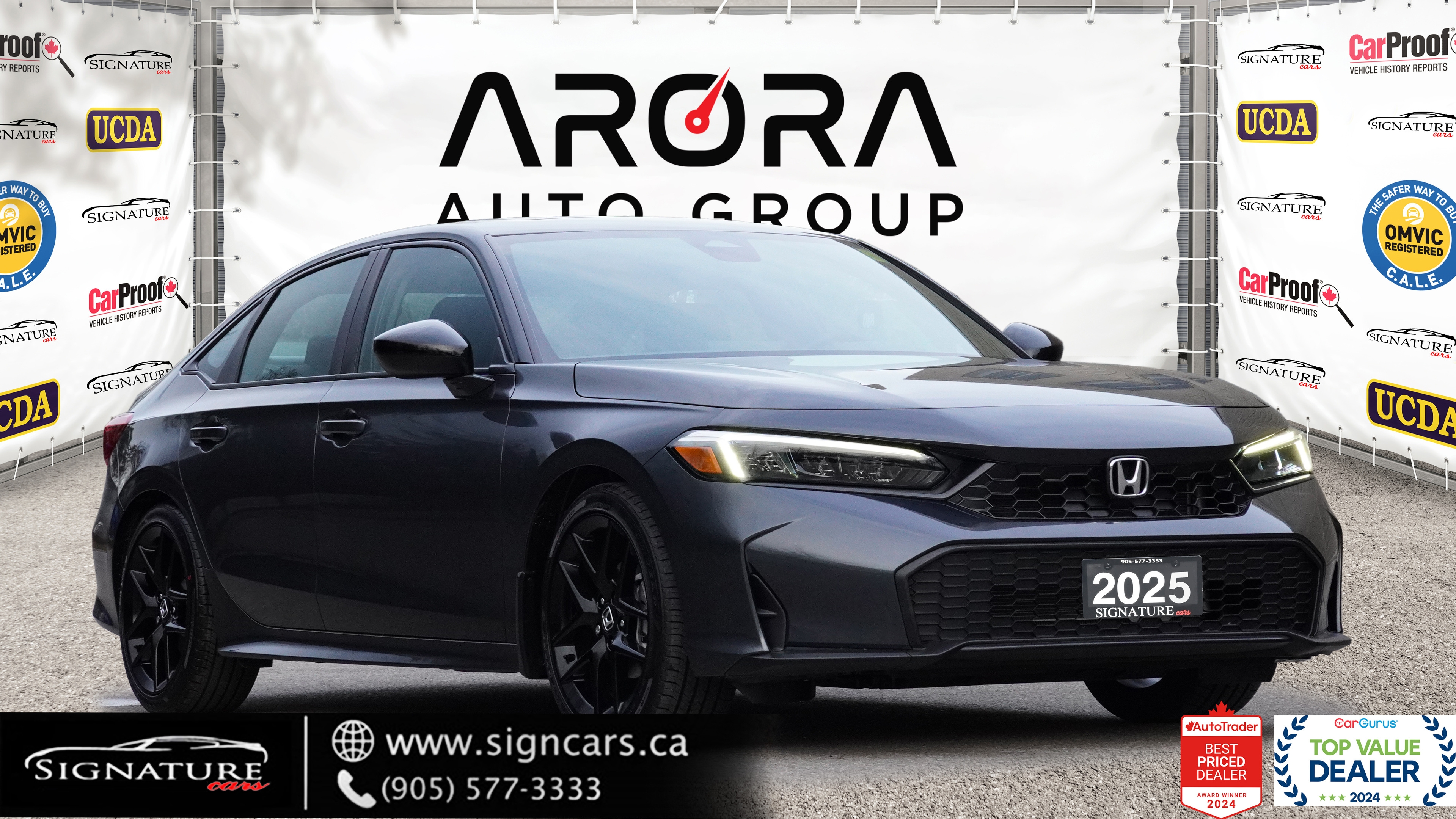 2025 Honda Civic Sedan Hybrid ?SPORT / WHITE INTERIOR / SUNROOF / REMOTE START/B