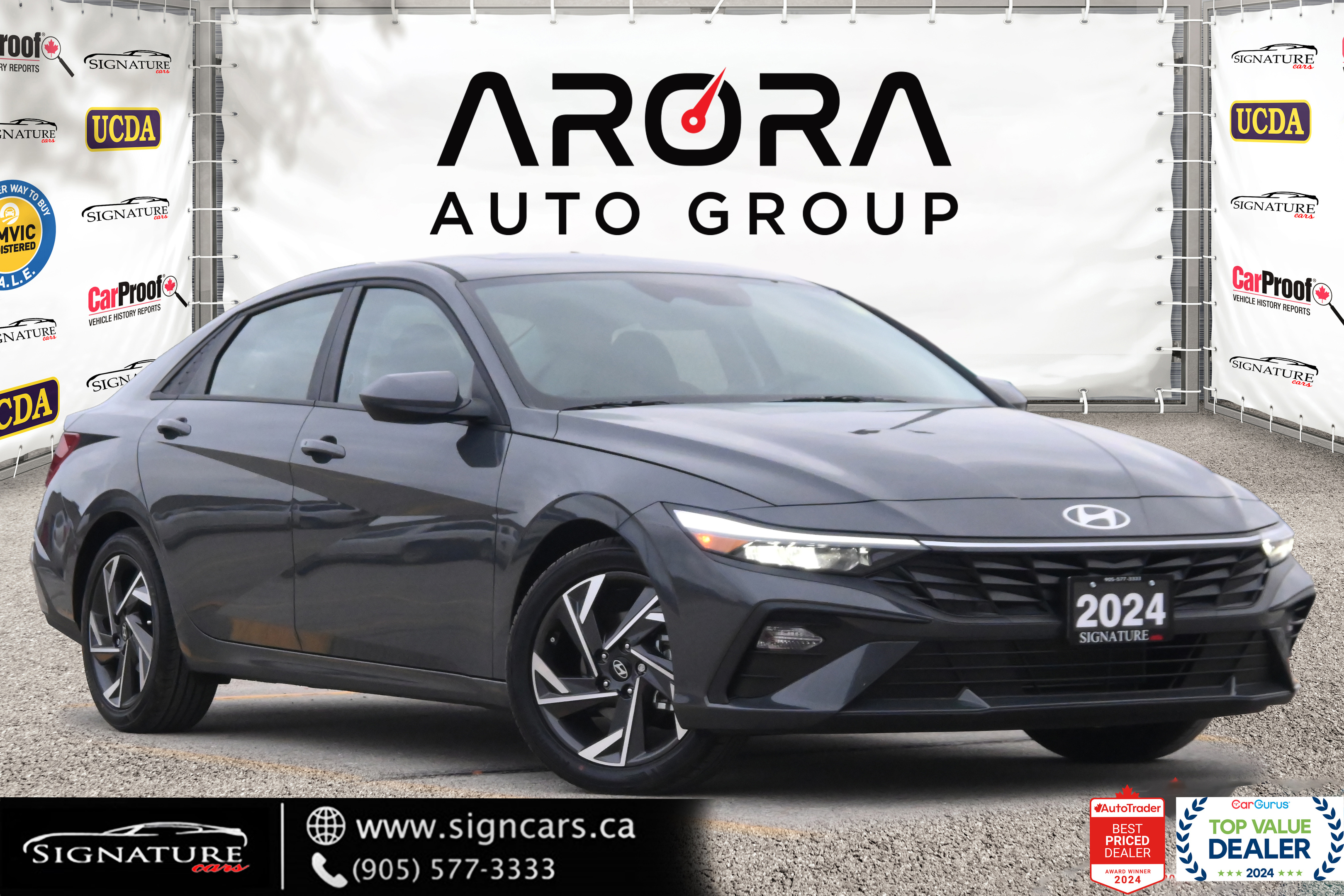 2024 Hyundai Elantra Hybrid LUXURY / NO ACCIDENT / SUNROOF /LEATHER/NAVI