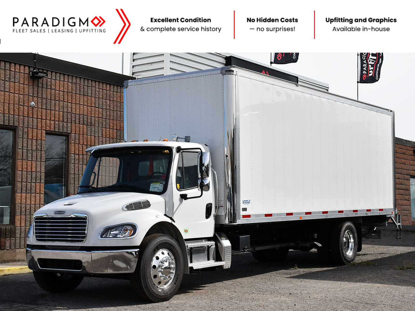 2025 Freightliner M2 26ft Air Ride, Hydraulic Breaks For Rent